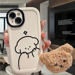 Cute Bear iPhone Case with Charm